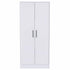 71" White Tall Two Door Closet